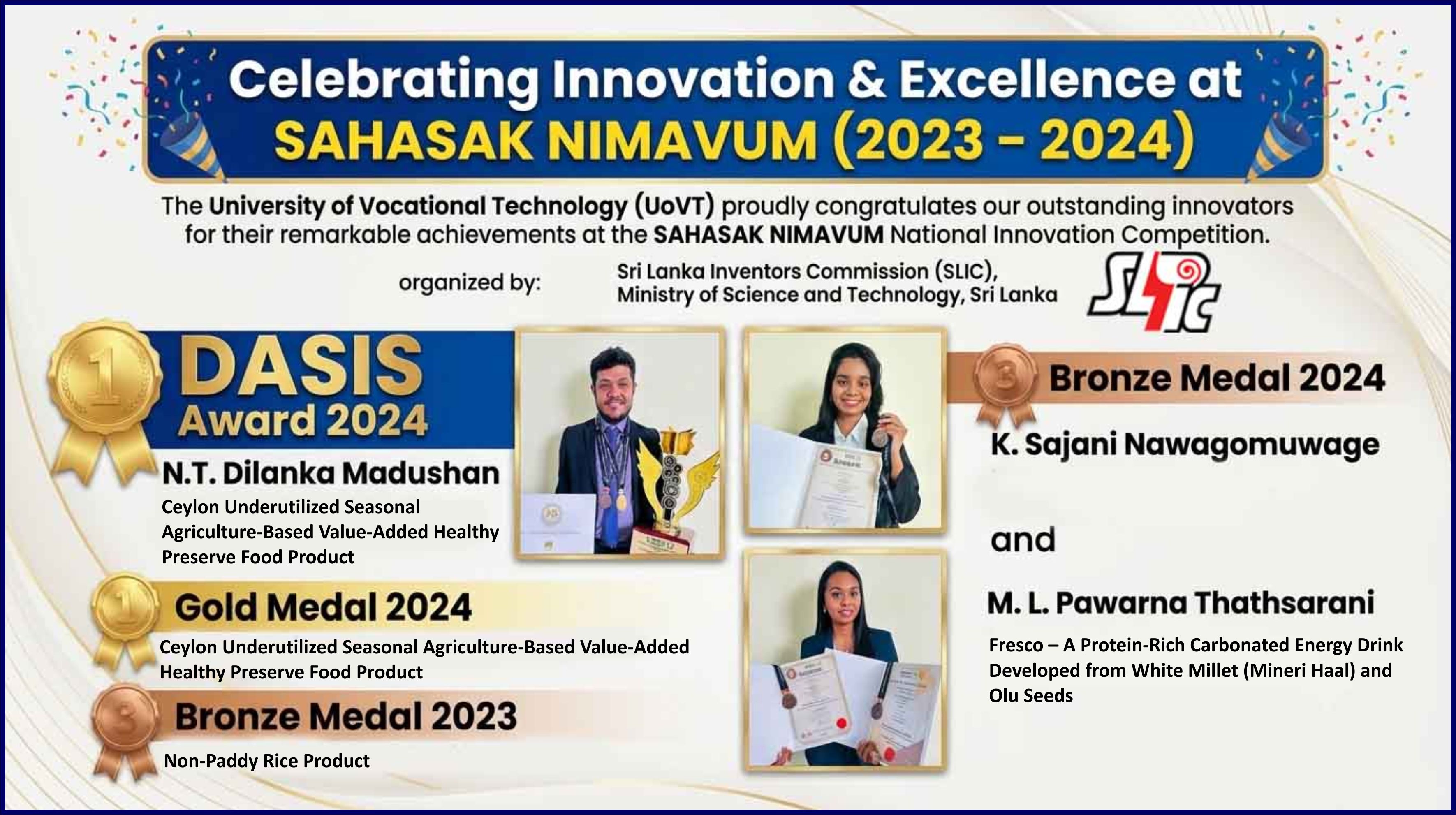 சஹாசாக் நிமாமில் புத்தாக்கம் மற்றும் சிறப்பைக் கொண்டாடுதல் (2023 – 2024)